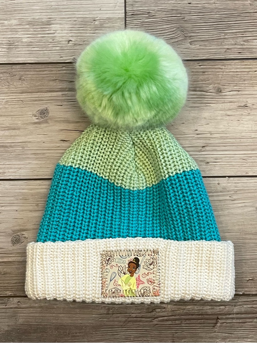 Love Your Melon x Disney | Princess Tiana Kids Pom Beanie | Size: Toddler